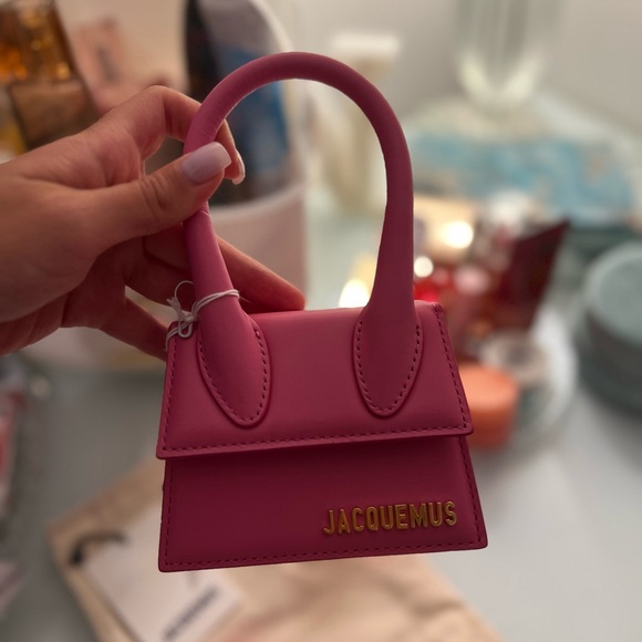 BRAND NEW with tags Jacquemus Pink Mini Bag - Picture 7 of 10